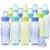 Evenflo Feeding Classic Tinted Plastic Standard Neck Bottles for Baby Infant and Newborn - Teal/Green/Blue 8 Ounce (Pack of 12) 8 Ounce (Pack of 12) Green/Blue/Teal