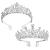 ZOCONE Rhinestone Bridal Tiara 2 pack Crystal Wedding Crown for Bridal and Flower Girls Headpiece with Comb (Crystal) Silver