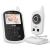 GHB baby monitor with camera video baby monitor 2.4 GHz Intercoming function eco mode night vision temperature sensor sleep songs long battery life 480p white and black