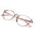 FONHCOO Blue Light Blocking Glasses Women Men Computer Eyeglasses TR90 Fashion Round Transparent Anti Blue Light Glasses with Anti Eyestrain & UV Glare for Gaming & Reading Skin Pink