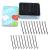 200 Pieces Hairpins 5.5 cm Black Metal Wave Shape Hair Clips for Girls and Women with Storage Box (Black)