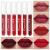 evpct CmaaDu 6Pcs Matte Liquid Lipstick Set labiales mate 24 horas originales matte larga duracion 24 Deep Dark Red Stay on Matte Lipstick Long Lasting 24 Waterproof Permanent Lipsticks 24 Hours A07 6 Count (Pack of 1) A-Set07