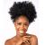 CECINILL Afro Puff kinky curly Drawstring Ponytail Extension for Women Synthetic Short Afro Kinkys Curly Afro Bun Extension Hairpieces Updo Hair Extensions with Two Clips(1B) 12 Inch 1B