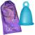 Me Luna Menstrual Cup Soft Ring Cyan Size M