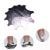 C-Shade Easy French Smile Line Nail Art Manicure Edge Trimmer Nail Cutter Acrylic Tool with 11 Sizes-FS01 Silver