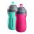 Tommee Tippee Insulated Non-Spill Straw Cup 12m+ Toddler Training Drinking Bottle 100% Leak Proof Sporty Carry Handle 9oz Pack of 2 Pink and Mint 2 Count Pink & Mint