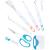 Sooez Weeding Tools for Vinyl  6PCS Basic Tools Set  Precision Craft Vinyl Tool Kit  Scoring Stylus/Weeder/Scraper/Spatula/Tweezers/Scissors for Vinyl  Paper & Iron-on Projects - Colored