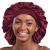 Alnorm Silk Satin Sleep Cap Extra Large for Braids Locs Curls Hair Burgundy