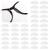 YuxianLB silicone nose pads 20 pairs of non -slip nose pads with glued back for glasses soft nose handles for glasses and sunglasses transparent/1 mm