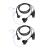 Earpieces for Motorola Walkie Talkies with Mic 2 Pin Acoustic Tube Headset and PPT for CP200 GP2000 XU1100 PRO1150 MU12 (2 Pack)