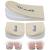 Urwalk 3 Layers Adjustable Supination & Over Pronation Corrective Shoe Inserts Medial Lateral Heel Wedge Lifts Self-Adhesive Gel Insoles for Foot Alignment  Knock Knee Pain - 6 Pieces (Beige)