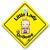 Little Lady On Board Car Sign Baby on Board Sign Style Suction Cup Baby Sign