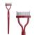 Eyelash Comb Eyebrow Brush MSQ Eyelash Separator Mascara Applicator Eyelash Definer With Comb Cover Arc Designed Cosmetic Brushes Tool (Red 1PCS)