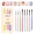 GAOY 8 Pcs Nail Brushes for Nail Art, Nail Design Tools for Nail Detail Painting, French Liner and Dotting Pens for Nail DIY