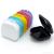 Retainer Case with Vent Holes, 6 Pcs Denture Case, Tight Snap Lock Orthodontic Mouth Guard Case, Black, White, Yellow, Light Purple, Pink and Blue, Easy to Use
