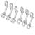 6 Pcs Marine Grade Double Ended Bolt Snap Diving Hook Clips,Scuba Trigger Clip,Large 4-1/2'' 115mm 316 Stainless Steel (Silver)
