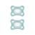 MAM Comfort Schnuller in a set of 2 particularly small and light baby pacifier for early & newborns made of 100% silicone with soft MAM Skin soft part & pacifier box 0+ months MINT MINT 0-6 months (2 pack)