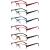 Cojwis 6 Pack Reading glasses Blue light filter glasses for women and men's spring hinge reading aid glare -free UV glasses (6 color 1.75) 6 Mix color 1.75 x