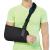 Fasola Universal Arm Sling Shoulder Immobilizer with a Foam Neck Pad for Women Men Teenager Adjustable Arm Support Strap for Broken Wrist Elbow Dislocated Shoulder - M M Black