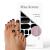 Original Miss Sophie Pedi Wraps I Black Velvet Pedicure I 27 Ultra-D nne nail polish stripes in single-color I for tooths I sticks to natural and painted acrylic gel & shellac nails