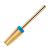 BNG 5 in 1 Carbide Nail Drill Bit Fast Remove Acrylic & Hard Gel Professional 3/32" Electric Nail Drill Tungsten Steel Bits Manicure Pedicure Professional Salon Tool(Medium Gold) DSA5-Medium&Gold