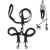 olyee Double Ended Lead for Dogs Double Dog Lead Coupler for Walking 2 Medium Dogs no Tangle Frenchie Harness with Safety Clip Reflective Shock Absorbing Bungeefor Small Large Boy and Girl Dog