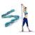 DEHUB YOGA SET Yoga stretch belt with 8 loops washable easy to wear easily load-bearing and highly elastic gymnastics gur ideal stretching band for hot yoga blue
