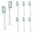 8er MERUYOO replacement brush head compatible with L chen replacement brushes (white) Toothbrush heads for lachen