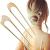 U-Shaped Hair Pins Metal Vintage Hair Sticks French Hair Pin Hairstyle Chignon for Women Girls2PCS (3 Styles)-Style 1 C.Gold Color