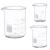 Glass Measuring Low Form Beaker Set 50ml 100ml 250ml Glass Graduated Beaker Set 50ml+100ml+250ml