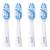 Sonisk Pulse | Electric Toothbrush Heads | 4X Replacement Heads Pulse | 31 000 Strokes Per Minute
