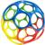 Bright Starts Oball Classic more flexible and easy to use sensory activity toys for children of all ages (blue green red yellow)
