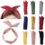 Yeshan Solid Color Wire headbands for Women with Rabbit ears Bow Headband Twist Wired Headbands Yoga Sports Head Wraps Hair Accessory Pack of 9 No3(mixed 9 pcs)