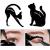 TailaiMei Eyeliner Stencils Matte PVC Material Smoky Eyeshadow Applicators Guide Template Tool