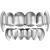 TOYANDONA Silver Plated Tooth Hip Hop Teeth Grill for Teeth Mouth Hip Hop Mouth Grills for Men and Women