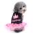Ranphy Little Dog Cat Rock Chihuahua clothing for girls crown princess dress pupy shirt summer pink and white m pink black