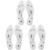 3 Pairs Acupressure Magnetic Massage Insoles  Oumers Foot Massage Shoe-pad Foot Therapy Reflexology Pain Relief Shoe Insoles Transparent (US M:7-9 W:8-10) 3 Count (Pack of 1)