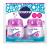 Ecozone Forever Flush 2000 Purple Toilet Blocks Eco Friendly Alternative to Loo Rim Hangers Cistern Capsules Clean & Descale WCs Natural Vegan & Non Toxic Cleaner Recyclable Plastic (Set of 2)