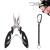 Toulifly fishing pliers hook solder fishing multifunctional fishing pliers sprinkler tongs fishing lightweight rustproof fishing pliers tongs tools certainly rolled up