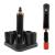 ZLMONDEE Nail Lacquer Shaker  Nail Polish Mixer  Portable Electric Eyelash Glue Shaker with 2 Connectors and 8 Sizes of Caliber Liquid Evenly Mixer for Eyelash Extension Lash Glue Ink (Black)