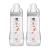 MAM Easy Active Bottle 11 oz (2-Count) Fast Flow Bottles 4+ Month Unisex Gray Unisex Easy Active 11 Ounce