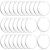 Acrylic Keychain Blanks  Audab 50pcs Clear Keychains for Vinyl  Acrylic Transparent Circle Discs Acrylic Blanks Keychain Bulk for DIY Keychain  Crafting and Vinyl Projects