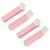 Hair Rollers with Clip Volumizing Bangs Curler DIY Styling Accessories Tool Portable Self Grip Volume Hair Root Clips  4PCS  Pink hair..