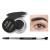 PHOERA 6 Colors Brow Pomade Eyebrow Pomade Gel Eyebrow Cream Highly Pigmented Eyebrow Gel For Eye Brow MakeUp Brow Color Versatile Defines Sculpts Shades Contours(06 JET BLACK)