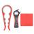 Otstar glass opener bottle opener and ring culprit opener to open stubborn lids design for weak hands seniors arthritis red and black