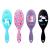 AhlsenL 4 Pack Detangler Hair Brushes Anti-static Massage Comb Hair Brush for Women Girls Curly Straight Long or Short Hair (Unicorn)