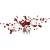 Bridal Wedding Hair Comb Wine Red Crystal Sliver Hair Vine Piece Accessories for Women Girls Party Banquet (Wine Red)