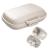 1Pack Travel Pill Organizer 8 Compartments Portable Pill Case Small Pill Box for Pocket Purse Portable Medicine Vitamin Container Beige