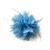 Flower Feather Bead Corsage Hair Clips Fascinator Hairband and Pin (Light Blue)