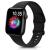 TreasureMax Sport Band Compatible with Apple Watch Bands 38mm 40mm 42mm 44mm, Soft Silicone Replacement Strap Compatible for Apple Watch Series 8 7 6 5 4 3 2 1 SE Men Women Black 38MM/40MM/41MM